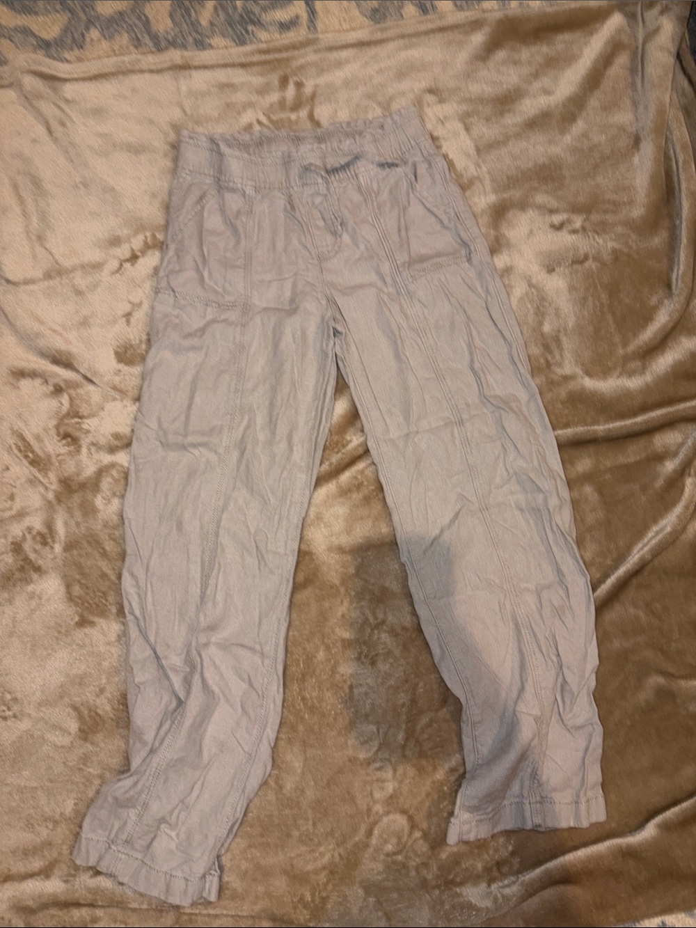abercrombie kids Light Gray Men's Drawstring Joggers